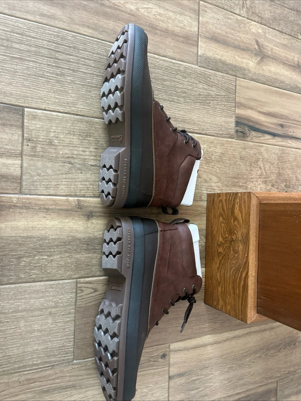 Sperry Cold Bay Chukka Brown Coffee Mens Sz 13 Waterproof Lace Up Boots NWOB